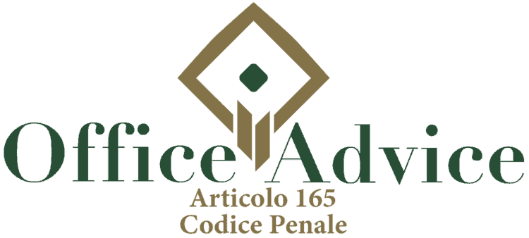Articolo 165 - Codice Penale