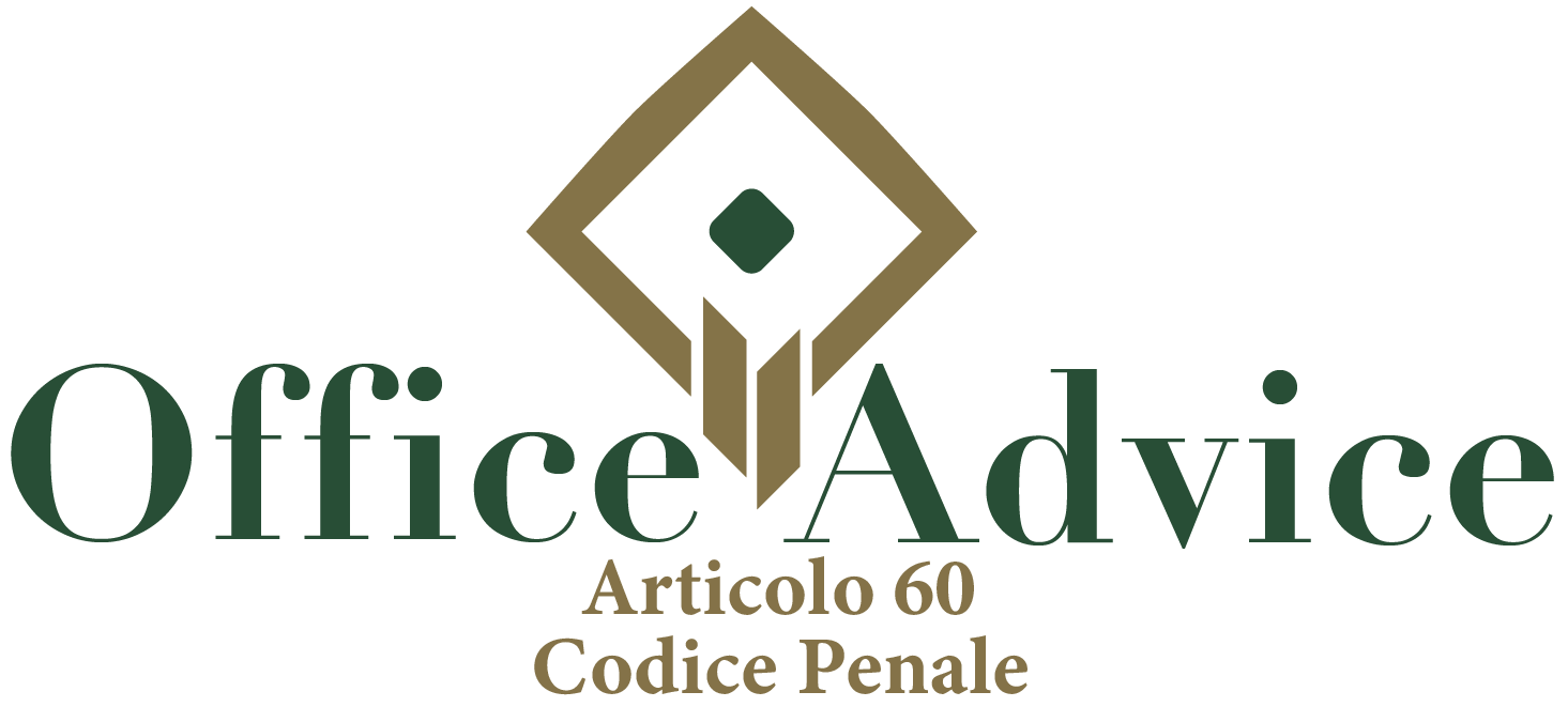 Articolo 60 - Codice Penale