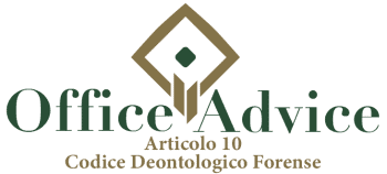 Art. 10 – codice deontologico forense