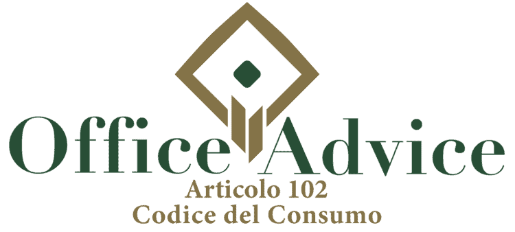 Articolo 102 - Codice del Consumo
