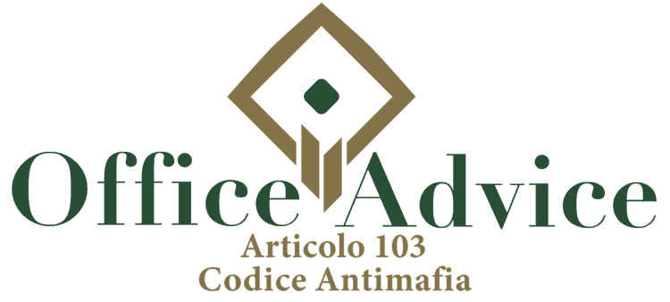 Articolo 103 - Codice Antimafia