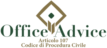 Articolo 107 - codice di procedura civile