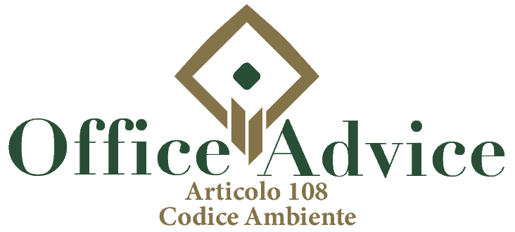 Art. 108 - Codice ambiente