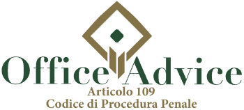 Articolo 109 - codice di procedura penale