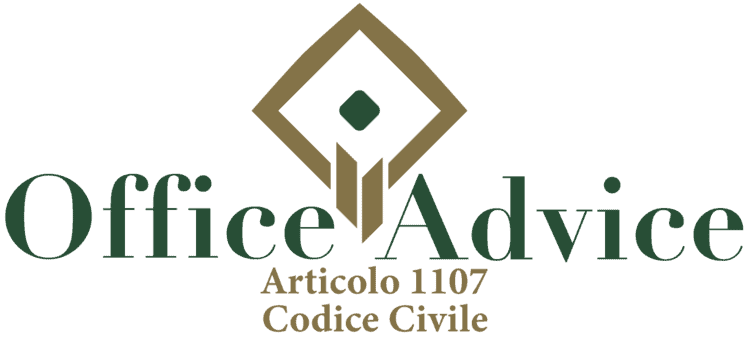 Articolo 1107 - Codice Civile