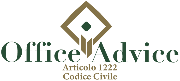 Articolo 1222 - Codice Civile