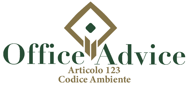 Art. 123 - Codice ambiente