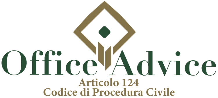 Articolo 124 - Codice di Procedura Civile