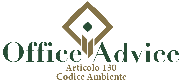 Art. 130 - Codice ambiente