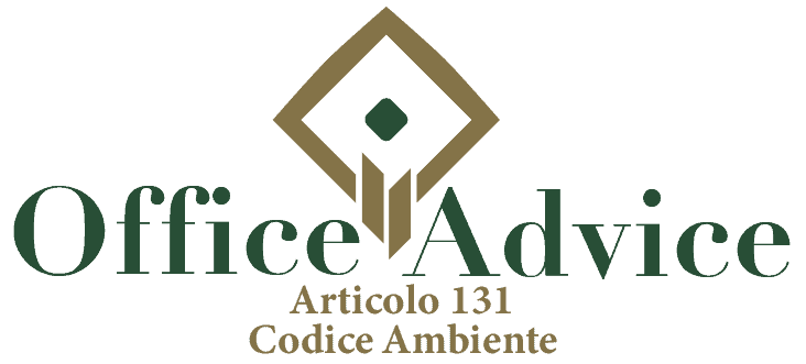 Art. 131 - Codice ambiente