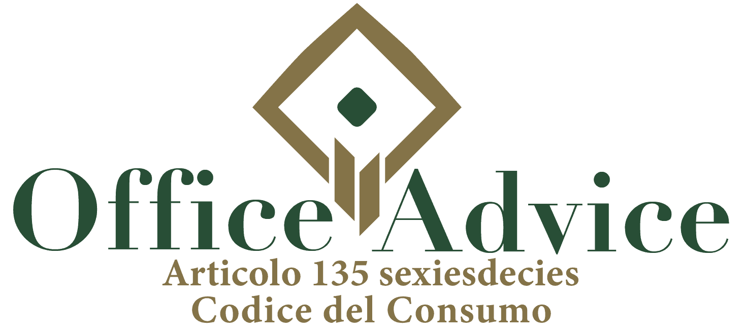 Art. 135 sexiesdecies - Codice del Consumo