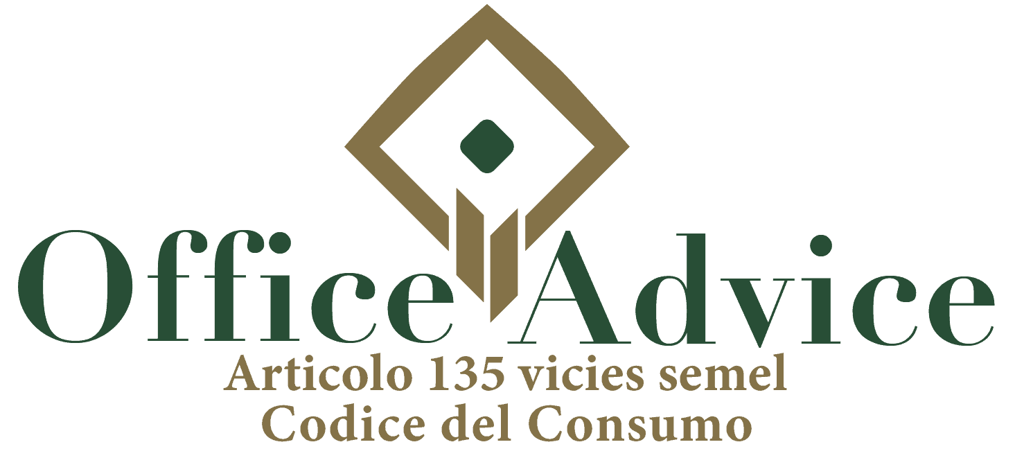 Art. 135 vicies semel - Codice del Consumo