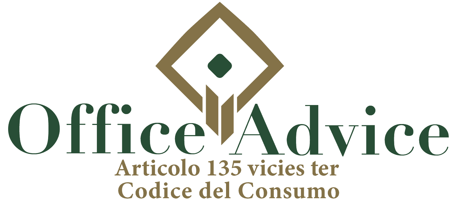Art. 135 vicies ter - Codice del Consumo