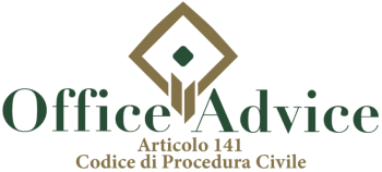 Articolo 141 - codice di procedura civile