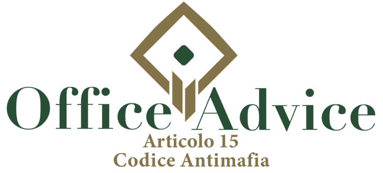 Articolo 15 - Codice Antimafia