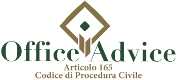 Articolo 165 - codice di procedura civile