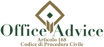 Articolo 168 - codice di procedura civile