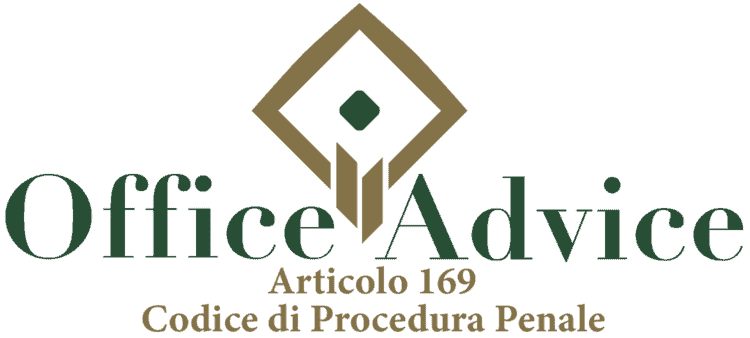 Articolo 169 - Codice di Procedura Penale
