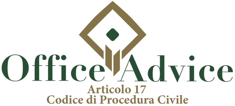 Articolo 17 - Codice di Procedura Civile