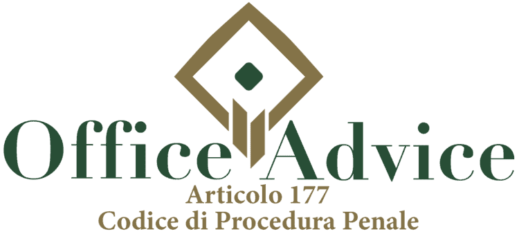 Articolo 177 - Codice di Procedura Penale