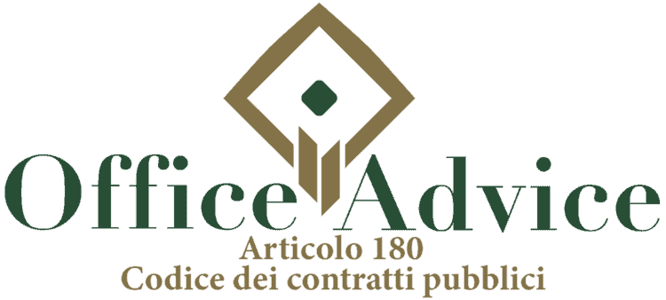 Articolo 180 - Codice dei Contratti Pubblici (Nuovo Codice degli Appalti)
