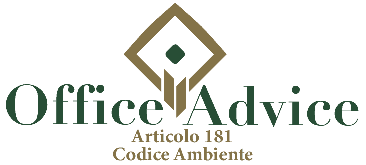 Art. 181 - Codice ambiente