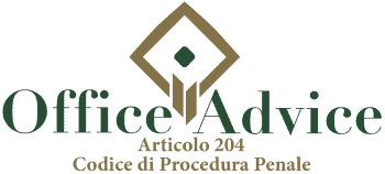 Articolo 204 - codice di procedura penale