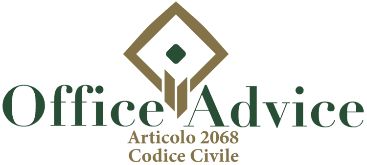 Articolo 2068 - Codice Civile