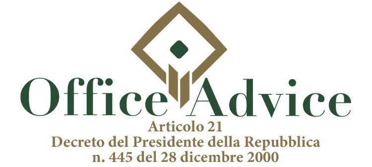 Articolo 21 - Decreto del Presidente della Repubblica 445 - 2000
