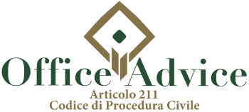 Articolo 211 - codice di procedura civile