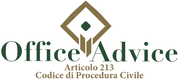 Articolo 213 - Codice di Procedura Civile