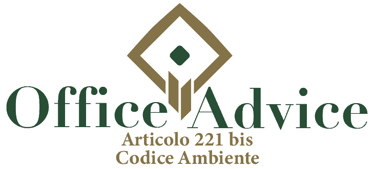 Art. 221 bis - Codice ambiente