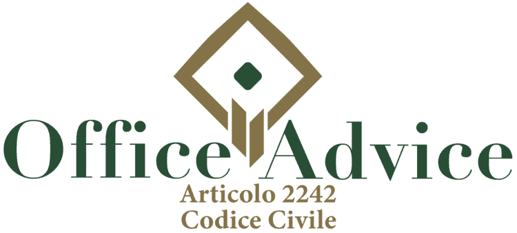 Articolo 2242 - Codice Civile