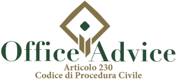 Articolo 230 - codice di procedura civile