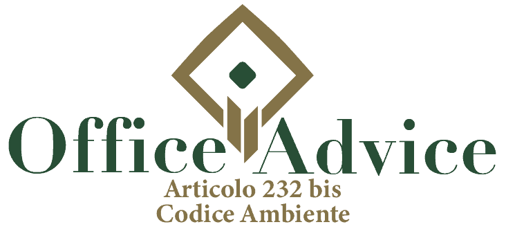 Art. 232 bis - Codice ambiente