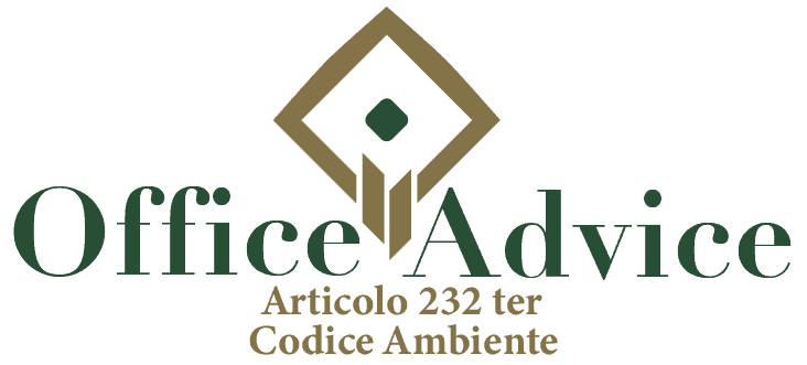 Art. 232 ter - Codice ambiente