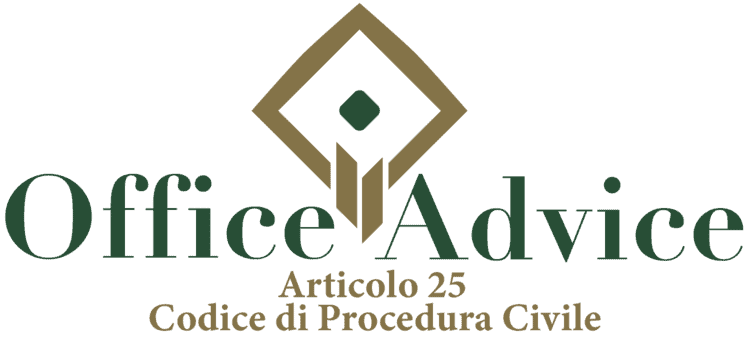 Articolo 25 - Codice di Procedura Civile