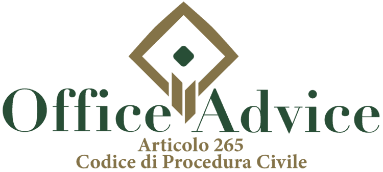 Articolo 265 - Codice di Procedura Civile