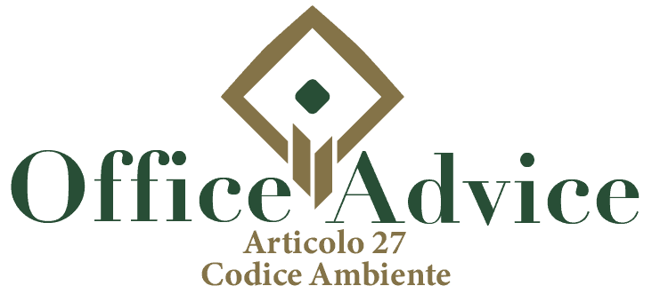 Art. 27 - Codice ambiente