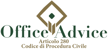 Articolo 280 - codice di procedura civile