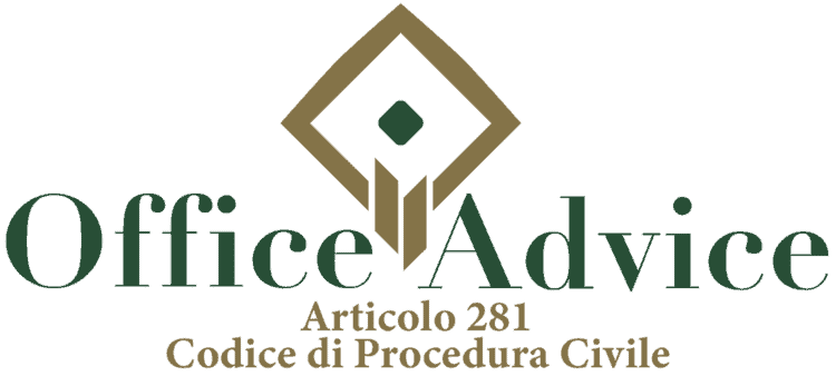 Articolo 281 - Codice di Procedura Civile