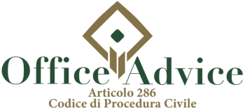 Articolo 286 - codice di procedura civile