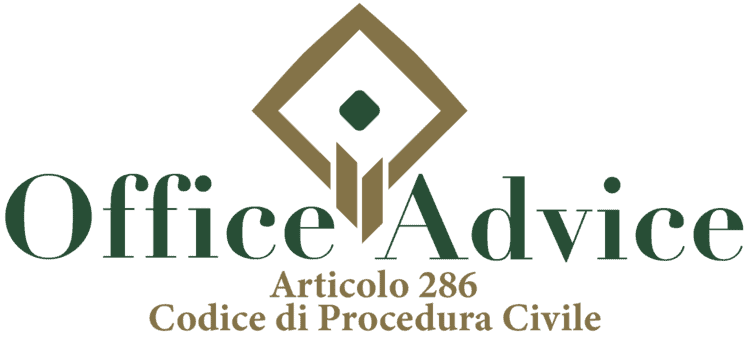 Articolo 286 - Codice di Procedura Civile