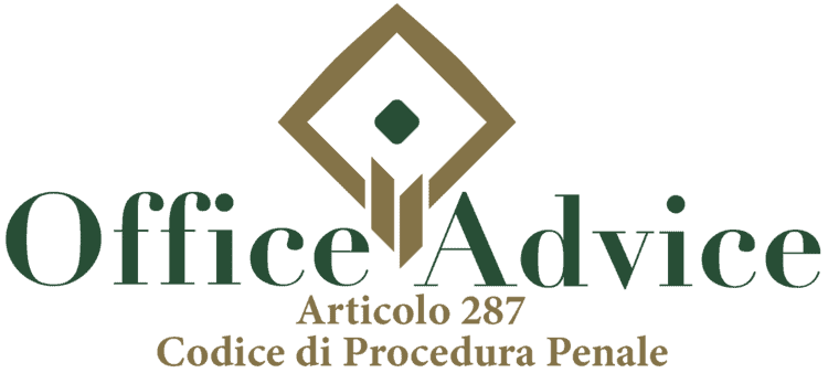 Articolo 287 - Codice di Procedura Penale