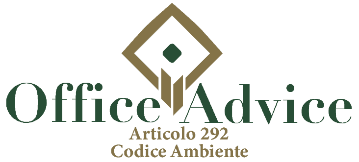 Art. 292 - Codice ambiente