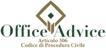 Articolo 306 - codice di procedura civile