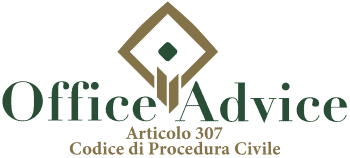 Articolo 307 - codice di procedura civile