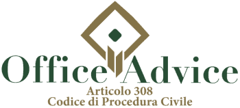 Articolo 308 - codice di procedura civile