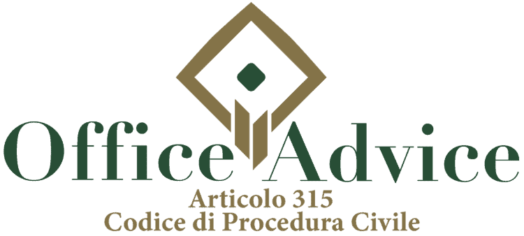 Articolo 315 - Codice di Procedura Civile