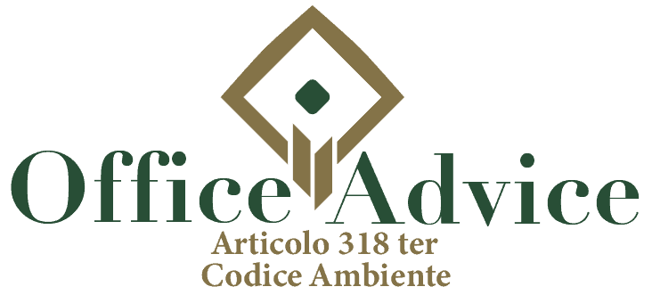 Art. 318 ter - Codice ambiente